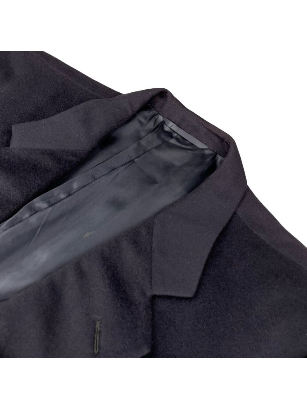 Hickey Freeman Men’s 100% Cashmere 2-Button Blazer Jacket Navy Blue • 44L